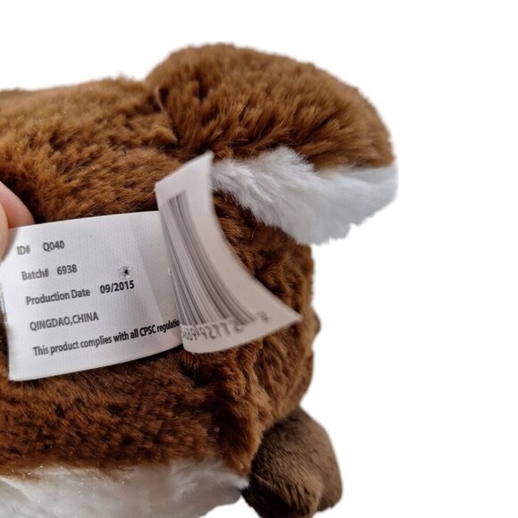 Kellytoy Brown White Owl Squeaky Dog Toy Plush Stuffed Animal Toy 9.5" - Picture 7 of 7